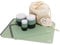 The Silicone Kitchen Starter Set Gift Bundle, 24 Regular, 12 Jumbo, 24 Mini Baking Cups, 2 Half-Sheet, 2 Quarter-Sheet Baking Mats, Blue, Green, White