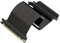 LINKUP - AVA5 PCIE 5.0 Riser-Kabel | RTX5090 RX9070 GPU Bereit | x16 128GB/s Geschwindigkeit | PCIe 4.0 Kompatibel | Entwickelt für ITX | Einzelne Umgekehrte Gerade Schwarz 28cm (Gesamtlänge 31.5cm)