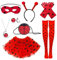 SANLIUSANJIU Ladybug Kostüm Mädchen Set, Ladybug Maske, Ladybug Handschuhe, Ballerina Tutu, Mädchen Ohrringe Halskette usw, Ladybug set Für 6-12 Jahre kinder Karneval Marienkäferm Kostüm Geschenke