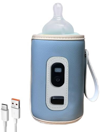 Baby Bottle Warmer Cover, Portable Milk Heat Keeper, Travel Bottle Insulation Warmer for Baby, Portable Bottle Keep Warm for Milk,Portable Bottle Warmer Cover, Baby Milk Heat Keeper