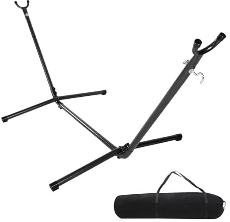 Bonnlo Hammock Stand Only, Adjustable 2.7m Hammock Frame Heavy Duty, Free Standing, 450 Pounds Capacity for Outdoor Garden, Yard