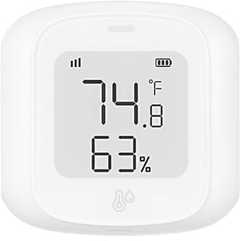 Temperature Humidity Tester with a Large Digital Display WiFi or Zigbee Indoor Thermometer Air Conditioner and Humidifier Automation (Zigbee)