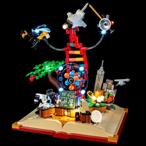 GEAMENT LED Licht-Set Kompatibel mit Lego Die Entstehung von Mint (The Evolution of STEM) Ideas 21355 Bausteine Modell (Modellsatz Nicht enthalten)