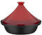 Tajine in ghisa massiccia - GSW - 30 x 22 cm - Coperchio in ceramica - Induzione - Rosso