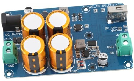 Alomejor Superkondensator-USV 10-60S, Datenrettung bei Stromausfall für RPI | 1,4A Schnellladung in 3 Minuten, automatischer Umschaltmodus, kompaktes und leichtes PCB-Design