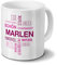 printplanet Tasse mit Namen Marlen Positive Eigenschaften Tagcloud - Pink - Namenstasse, Kaffeebecher, Mug, Becher, Kaffeetasse