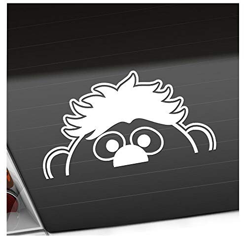 Kiwistar - Autoaufkleber - Halber Ernie Heckscheibe - Aufkleber Auto Kfz Fahrrad, LKW, Truck Mofa