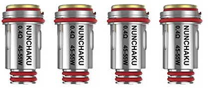 Uwell Nunchaku Coil für Nunchaku Tank, Geeignet für Uwell Nunchaku Kit-No Nikotin und Tabak (0.4ohm 4pcs)