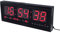 Ausla LED Digitale Wanduhr, 48cm LED Wanduhr mit Datum und Temperatur, 12/24-Stunden-Modus, Zeitspeicherfunktion (ROT)