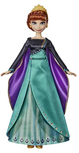 Disney Frozen 2 Muñeca Cantarina Anna, Color Verde y Violeta (Hasbro E8881TG0)