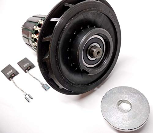 Motor ancla rotor corredor + rodamiento + anillo de rosca + carbón para Bosch GSH 11 E, GBH 11 DE, Würth MH10-SE, Berner BCDH-11