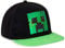 Minecraft Hut Für Kinder Cap Jungen | Mit Logo, Schwarz Und Pixelig Grün Grid | Zubehör, Das Den Besten Mutze Jungen Bietet | Ab 3 Jahren (Mehrfarbig) (Mehrfarbig)