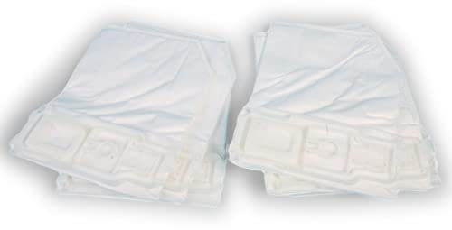 Lot de 6 sacs d'aspirateur haute performance en microfibre non-tissée pour Vorwerk Kobold VK 135, VK 136, VK 135SC - Haute performance de filtration grâce à un filtre en non-tissé spécial.