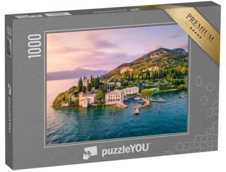 puzzleYOU: Puzzle 1000 Teile „Punta San Vigilio am Gardasee, Italien“ – aus der Puzzle-Kollektion Gardasee, Große Seen