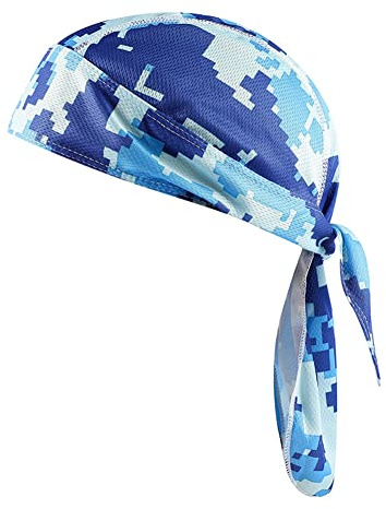 Foulard Bandana de Cyclisme Sport Camouflage Bonnet sous Casque de Vélo Anti-Soleil/UV Bandana de Pirate Hip-Hop Séchage Rapide Calotte de Moto Respirant Tête de Protection pour Homme Femme