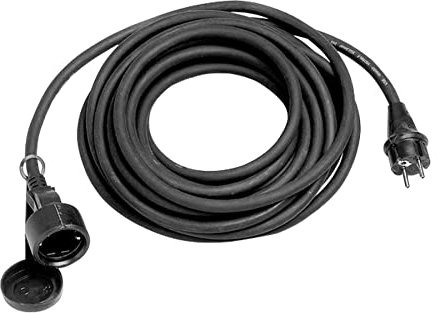 Brunner 0301109C Cavo di Prolunga Schuko/Schuko da 25M, Guaina in Gomma 3X2,5 Mm^2, Protezione Ip 44 per Esterno, Omologato Ce 230V-16A