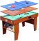 Multi-Function 4 in 1 Steady Combo Game Table, Black Eight Pool Table, air Puck Table Ice Hockey Table Multifunctional Household Four in one Pool Table (G)