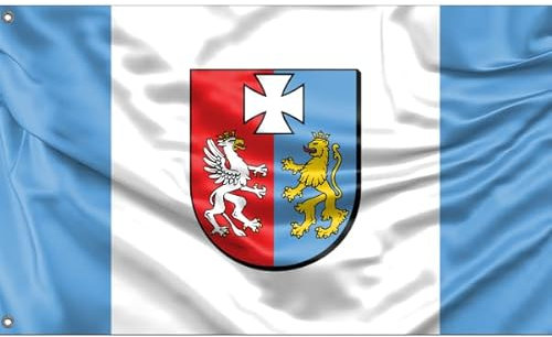 Subkarathische Woiwodeship, Polen-Flagge | einzigartiger Designdruck | hergestellt in der EU (90 x 150 cm)