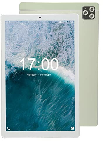 Tablet de 10 Pulgadas para Android 11 - Tablet con Pantalla Dual SIM HD IPS 3+64G 5MP+8MP 3G WiFi 6000mAh MT6592 Soporte Multilingüe Soporte GPS Verde.