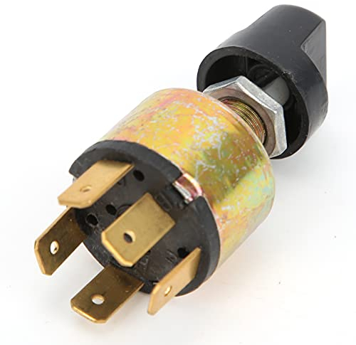 Interrupteur 4 Positions 12V,Commutateur de Ventilateur 12 V 3 Vitesses, Interrupteur de Ventilateur de Climatisation 3 Vitesses Bouton de Rotation en Plastique de Commande CA Universel pour Camion de
