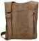 Christian Wippermann Damen Tasche Schultertasche Umhängetasche Crossover Bag Leder Optik Handtasche Camel01