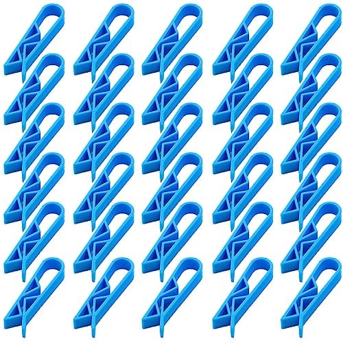 30 PCS Garbage Bin Clips Anti-Slip Waste Bin Bag Clamp Clips Plastic Trash Can Clip Trash Bag Holder for Kitchen Garbage Waste Trash Can Junk Bag Fixed Clips