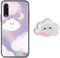 DESSEN Niedliches Cartoon Handyhülle für LG Velvet 4G/5G, Stoßfeste Bumper Hülle, Anti-Fingerabdruck Silikon Schutzhülle mit Ringhalterung Cover.5-2