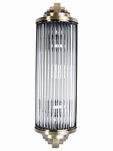 Kinoleuchte Art Deco Wandlampe (ohne Leuchtmittel) Wandleuchte weiss Klassik Leuchte 54 cm Kinolampe xc03 Palazzo Exklusiv
