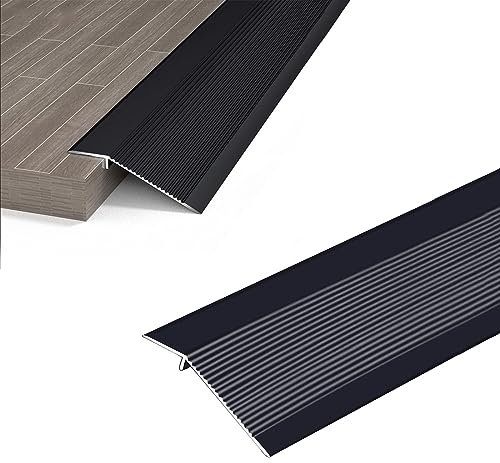 Drinnen Bodenbelag AntisRutsch Türleisten Übergangsprofil Für Teppich Schwellenübergang | Fußböden Abdeckleisten Abschlussprofil Alu Für Höhenausgleich 1-4cm | Für Esszimmer Tür Büro Badezimmer