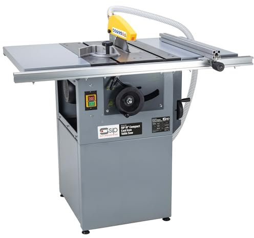 SIP 10 Cast Iron Table Saw, 230V 13A, 3hp / 2200W 4000rpm Electric Motor Power Saw for Cutting Wood
