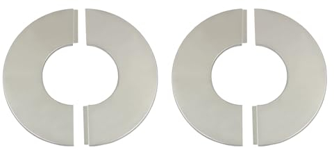 2 sets rosetón para conductos de estufas chimeneas embellecedor tubo salida humos caldera collar de tubería pellets caldera (200mm Diámetro Interior)