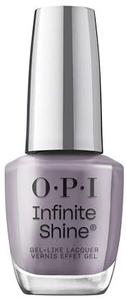 OPI Infinite Shine Nail Polish - Endure & Allure - Gel Like & Long Lasting Dark Purple Nail Polish - with Pre-Cured Gel Technology & OPI Pro-Wide Brush (15ml)