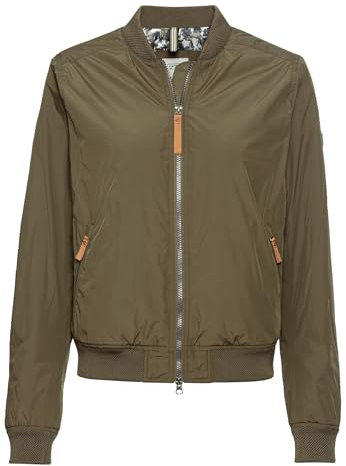 camel active Damen Blouson aus recyceltem Polyester Dunkel Khaki, womenswear-40