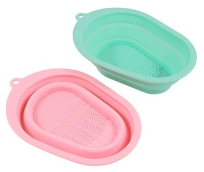 Beavorty 4pcs Flexible Silicone Cleaning Pad Makeup Tool Cleaner Beauty Tool Washing