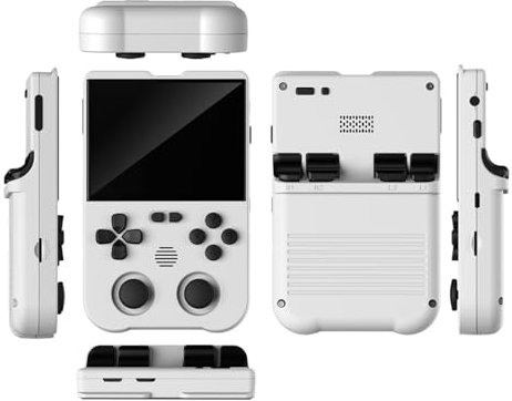 KANBUN XU10 Handheld Game Console, 3.5-inch IPS Screen 64G Retro Portable Handheld Games Consoles with 10000+ Games, 3000mAh Battery, Open Source System, Support 20 Emulators Portable Games