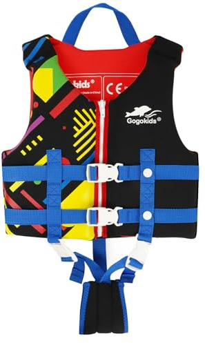 Gogokids Swim Vest Float Jacket - Kids Swimming Training Flotation Buoyancy Swimsuit with Adjustable Safety Straps for 15-35kg Child,Boys Girls Aged 2-9 Years