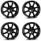 4x Borbet Felgen LV4 5.5x14 ET35 4x100 black glossy kompatibel mit Renault Clio Kangoo Mégane Scénic Twingo