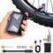 Mini Electric Bicycle Pump Bike Pumps -Portable Cycle Pump, Bike Tyre Pump Fast Tyre Inflation Mini Air Pump For Mountain Road Bike Ball Pumpwith Presta, Schrader, alve Accessorie