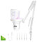 comica EJoy Uni A USB Microphone for Computer and Smartphone,RGB Cardioid Condenser Gaming Mic for Podcasting,Streaming,Recording,Music Creation,with Boom Arm Stand-White