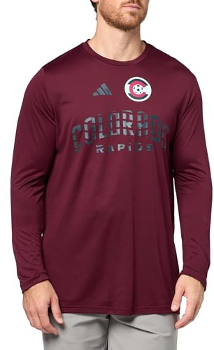 adidas Men's Colorado Rapids Pre-Game Long Sleeve T-Shirt