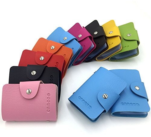 AirZyx Porte Carte Femme Homme Porte Carte de Credit Femme Homme 24 Fentes (Bleu)