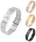 MeMeDIY Pulseras de Alerta Médica Personalizadas para Mujeres/Hombres Pulsera Impermeable de Silicona Ajustable/Pulseras de Acero Inoxidable Grabadas Con Info de Alerta de ID Médica Style-D1