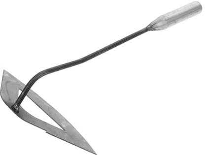 Happyyami Eisenhacke Gartenwerkzeug für Blumen und Gemüsesetzlinge, Silber