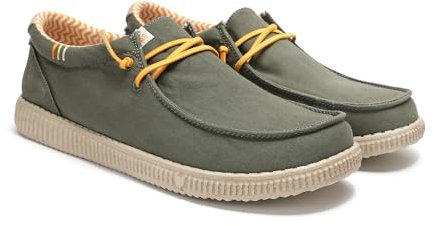 PITAS | WP150 LEDRO | Mocasines de Hombre | Náuticos Casual | Zapatillas de Verano | Zapatos Casuales y Cómodos | Zapatos Walkinpitas | Kaki 42