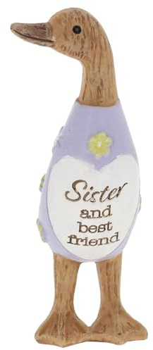 Shudehill Giftware Mini Sentimental Duck Collection for Mum, Nan, Sister, Family and more - A cute little gift to someone special (Sister)
