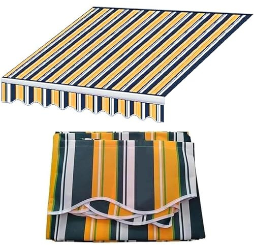 genérico Toldo retráctil de Tela de Repuesto para Patio, terraza, Patio, balcón, jardín, Restaurante, toldo Parasol (3 x 3 m)