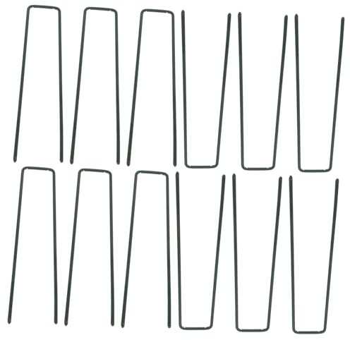 Didiseaon 30pièces Piquets de Tente U Piquets de Jardin Métalliques pour Fixation de Sol et Abris de Jardin