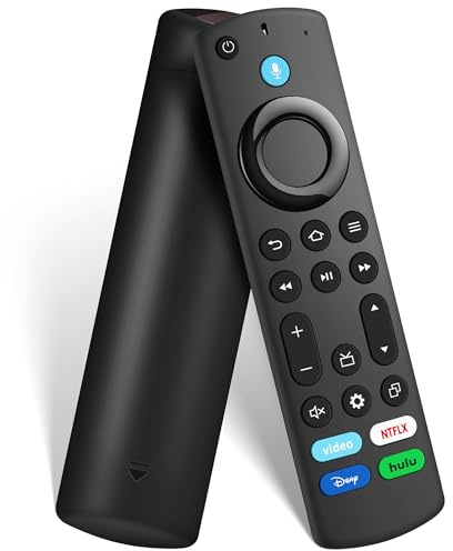 Telecomando di ricambio per tutte le serie FireSeries, telecomando per TV Stick (HD, 4K, 4K Max, Lite), TV Cube, telecomando per Hisense, TCL, Insignia, terza generazione, Omni, QLED Fire Smart TV con