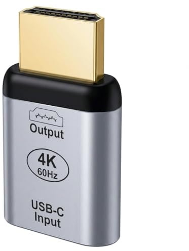 Zutflap Adaptador USB C Hembra a HDMI Macho 4K@60Hz Tipo C HDMI Convertidor