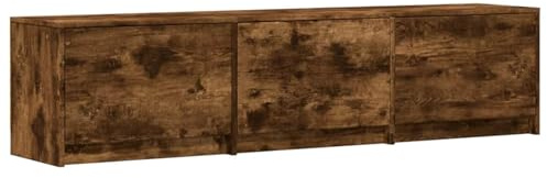 Sophrelle Mobile TV Rovere fumé 165 x 34 x 40 cm Legno Multistrato Tortora,8006561